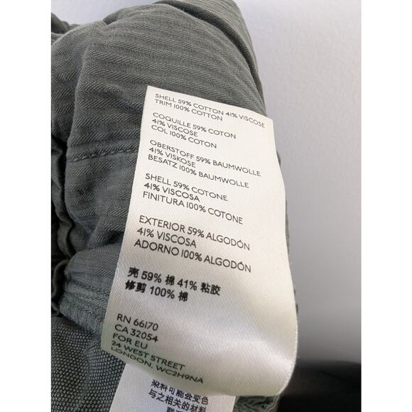 EUC Free People Margate Pleated Pull On Elastic Trouser Pants Green Sugar Kelp - Picture 9 of 9